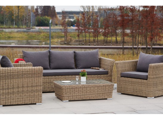 "Капучино" кресло из искусственного ротанга, цвет соломенный в Ростове-на-Дону