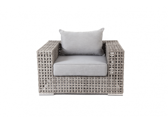 "Тито" плетеное кресло из искусственного ротанга, цвет серый в Ростове-на-Дону