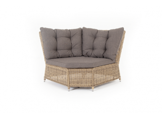 "Бергамо" плетеный угловой диванный модуль, цвет соломенный в Ростове-на-Дону