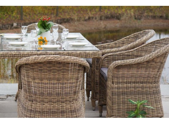 "Эспрессо" обеденная группа плетеная, цвет соломенный в Ростове-на-Дону