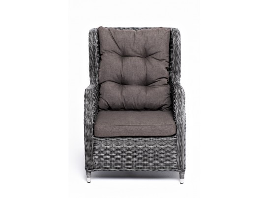 "Форио" кресло раскладное плетеное, цвет графит в Ростове-на-Дону