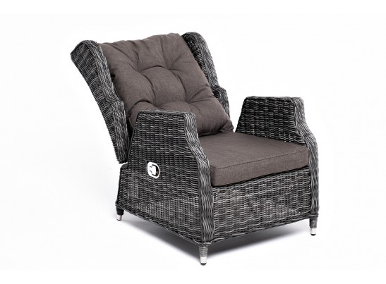 "Форио" кресло раскладное плетеное, цвет графит в Ростове-на-Дону