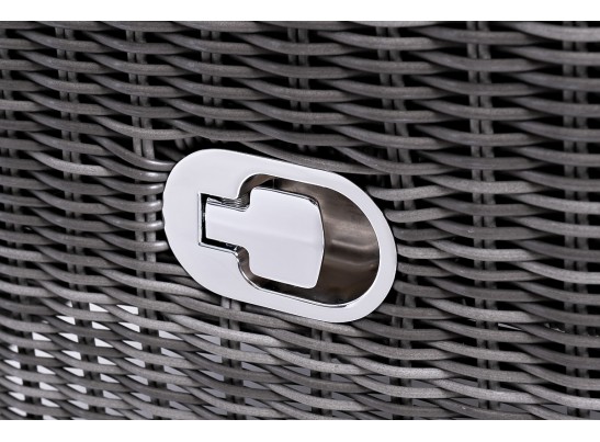 "Форио" кресло раскладное плетеное, цвет графит в Ростове-на-Дону