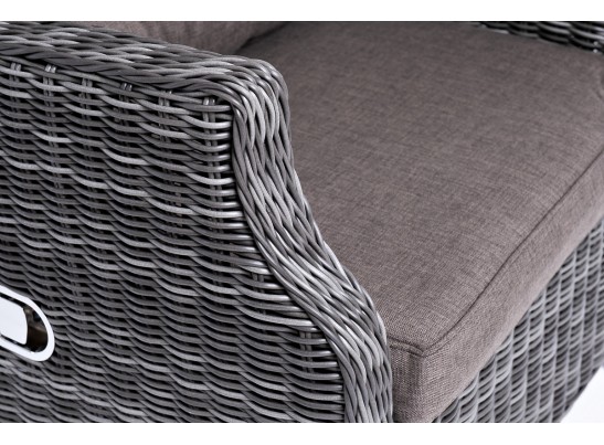 "Форио" кресло раскладное плетеное, цвет графит в Ростове-на-Дону
