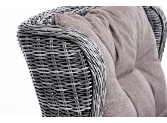 "Форио" кресло раскладное плетеное, цвет графит в Ростове-на-Дону