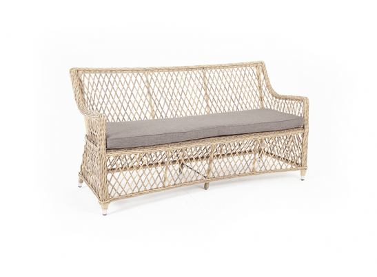 "Латте" диван двухместный из искусственного ротанга, цвет соломенный в Ростове-на-Дону