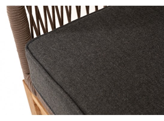 "Канны" лаунж-зона 4-местная из роупа со столиком "Канны" (серый гранит), основание дуб, роуп коричневый в Ростове-на-Дону "Канны" лаунж-зона 4-местная из роупа со столиком "Канны" (серый гранит), основание дуб, роуп коричневый в Ростове-на-Дону