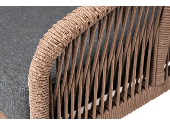 "Канны" лаунж-зона 4-местная из роупа со столом "Верона" (серый гранит), каркас алюминиевый коричневый, роуп коричневый в Ростове-на-Дону "Канны" лаунж-зона 4-местная из роупа со столом "Верона" (серый гранит), каркас алюминиевый коричневый, роуп коричневый в Ростове-на-Дону