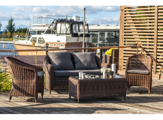 "Кон Панна С" лаунж зона из искусственного ротанга, цвет коричневый в Ростове-на-Дону "Кон Панна С" лаунж зона из искусственного ротанга, цвет коричневый в Ростове-на-Дону