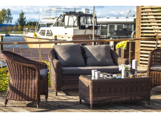 "Кон Панна С" лаунж зона из искусственного ротанга, цвет коричневый в Ростове-на-Дону "Кон Панна С" лаунж зона из искусственного ротанга, цвет коричневый в Ростове-на-Дону