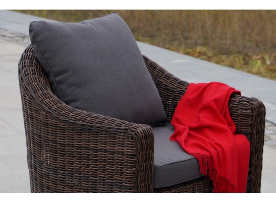 "Кон Панна" кресло из искусственного ротанга, цвет коричневый в Ростове-на-Дону