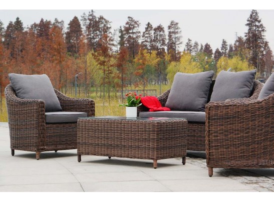 "Кон Панна" лаунж-зона из искусственного ротанга, цвет коричневый в Ростове-на-Дону