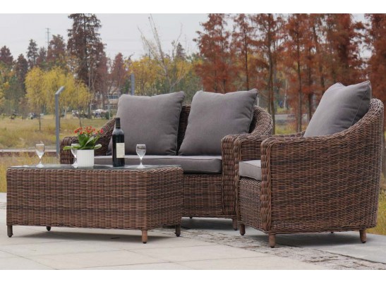 "Кон Панна" лаунж-зона из искусственного ротанга, цвет коричневый в Ростове-на-Дону