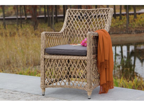 "Латте" обеденная группа плетеная, цвет соломенный в Ростове-на-Дону