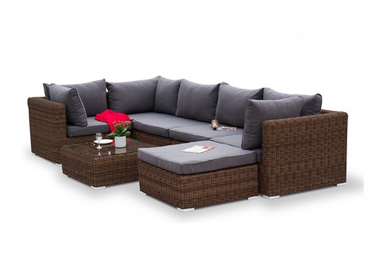 "Лунго" журнальный столик плетеный, цвет коричневый в Ростове-на-Дону