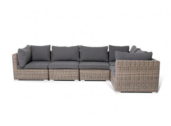 "Лунго" трансформирующийся диван из искусственного ротанга, цвет соломенный в Ростове-на-Дону