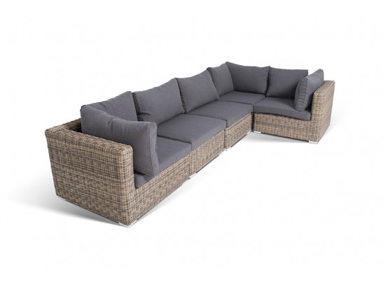 "Лунго" трансформирующийся диван из искусственного ротанга, цвет соломенный в Ростове-на-Дону