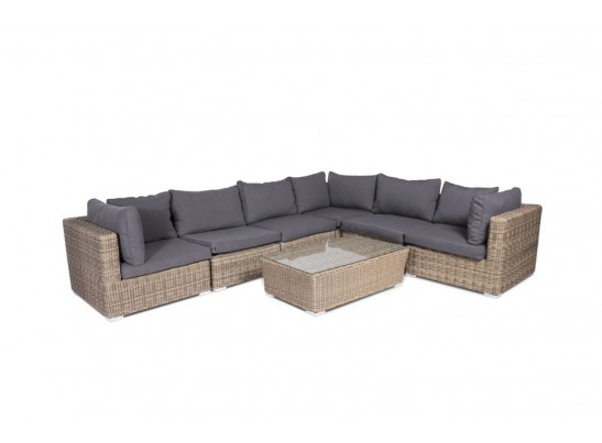 "Лунго" модуль диванный прямой с подушками, цвет соломенный в Ростове-на-Дону