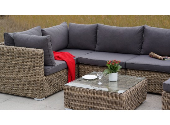 "Лунго" журнальный столик плетеный, цвет соломенный в Ростове-на-Дону