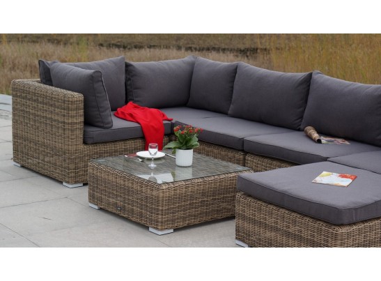 "Лунго" журнальный столик плетеный, цвет соломенный в Ростове-на-Дону