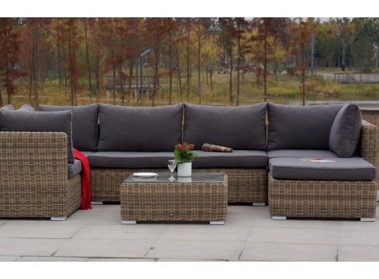 "Лунго" журнальный столик плетеный, цвет соломенный в Ростове-на-Дону