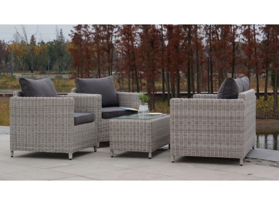 "Кон Панна" столик журнальный из искусственного ротанга, цвет бежевый в Ростове-на-Дону