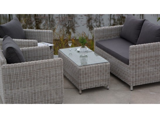 "Кон Панна" столик журнальный из искусственного ротанга, цвет бежевый в Ростове-на-Дону