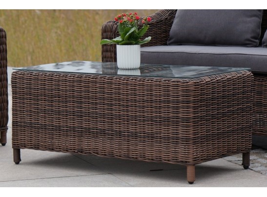 "Кон Панна" столик журнальный из искусственного ротанга, цвет коричневый в Ростове-на-Дону