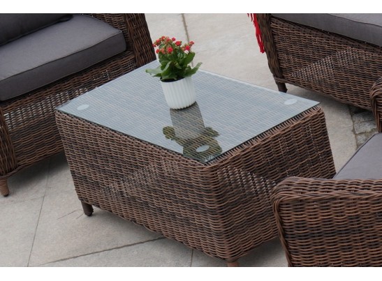 "Кон Панна" столик журнальный из искусственного ротанга, цвет коричневый в Ростове-на-Дону