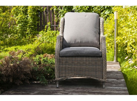 "Неаполь" плетеный стул из искусственного ротанга, цвет серо-соломенный в Ростове-на-Дону