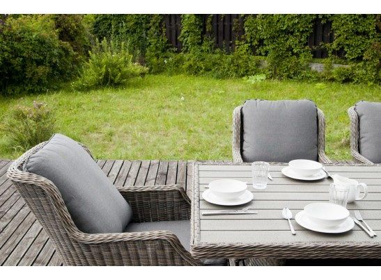 "Неаполь" плетеный стул из искусственного ротанга, цвет серо-соломенный в Ростове-на-Дону