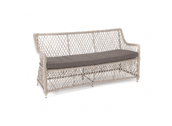 "Латте" диван двухместный из искусственного ротанга, цвет бежевый в Ростове-на-Дону