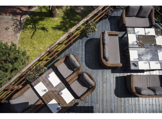 "Кон Панна" кресло из искусственного ротанга, цвет коричневый в Ростове-на-Дону