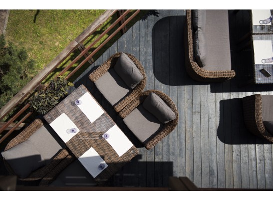 "Кон Панна" кресло из искусственного ротанга, цвет коричневый в Ростове-на-Дону