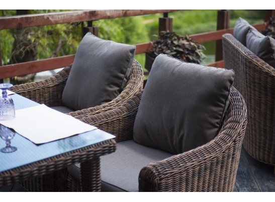 "Кон Панна" кресло из искусственного ротанга, цвет коричневый в Ростове-на-Дону