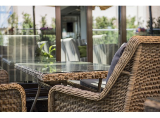 "Латте" плетеный стол из искусственного ротанга 160х90см, цвет соломенный в Ростове-на-Дону