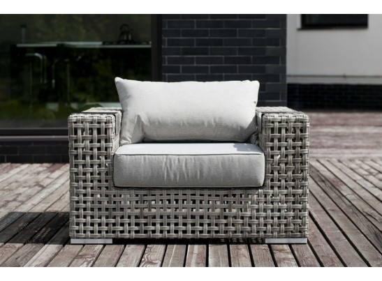 "Тито" плетеное кресло из искусственного ротанга, цвет серый в Ростове-на-Дону