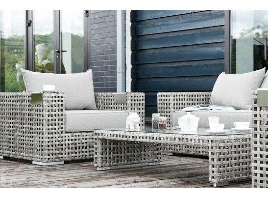 "Тито" плетеное кресло из искусственного ротанга, цвет серый в Ростове-на-Дону