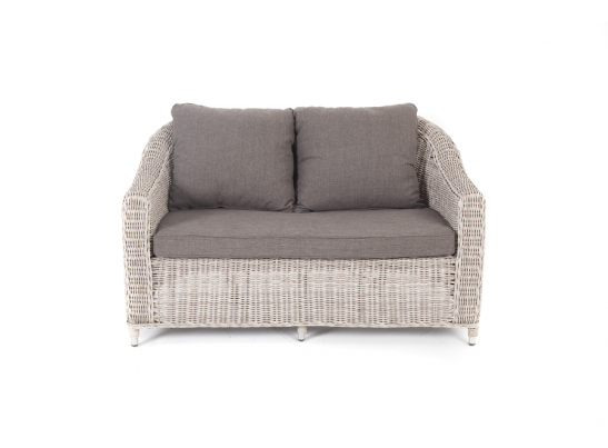 "Кон Панна" диван из искусственного ротанга двухместный, цвет бежевый в Ростове-на-Дону