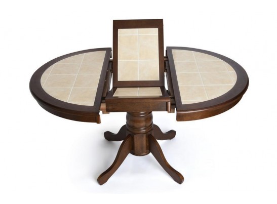 CT 4257 Стол круглый с плиткой раскладной