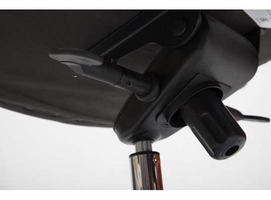 Кресло BOSS люкс хром (кожзам/черный/перфорированный) в Ростове-на-Дону