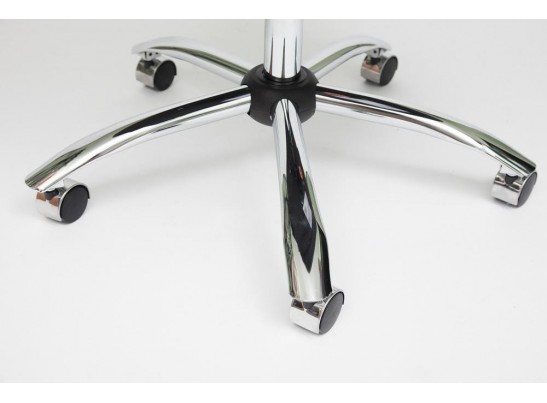 Кресло BOSS хром (кожзам/черный/перфорированный) в Ростове-на-Дону