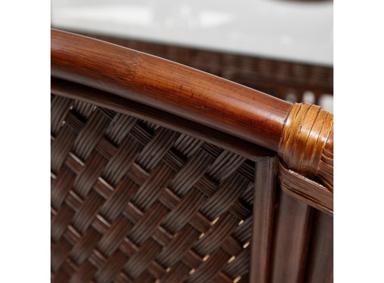 Комплект обеденный "ANDREA GRAND" (стол со стеклом+6 кресел+ подушки)