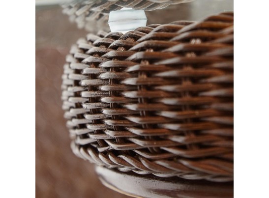 Комплект обеденный "ANDREA GRAND" (стол со стеклом+6 кресел+ подушки)