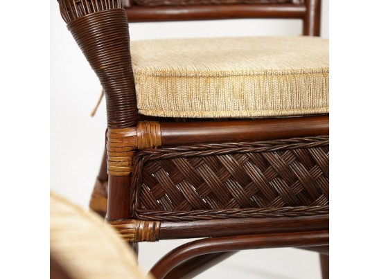 Комплект обеденный "ANDREA GRAND" (стол со стеклом+6 кресел+ подушки)