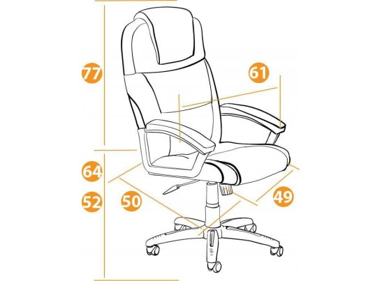 Кресло BERGAMO хром (кожзам/коричневый/светлый) в Ростове-на-Дону