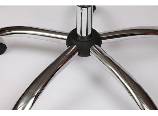 Кресло BERGAMO хром (кожзам/коричневый/светлый) в Ростове-на-Дону