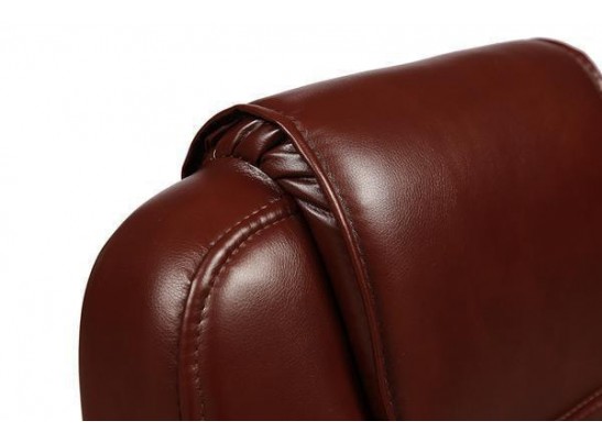 Кресло BERGAMO хром (кожзам/коричневый/светлый) в Ростове-на-Дону