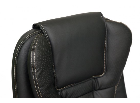 Кресло BARON (кожзам/черный/перфорированный) в Ростове-на-Дону