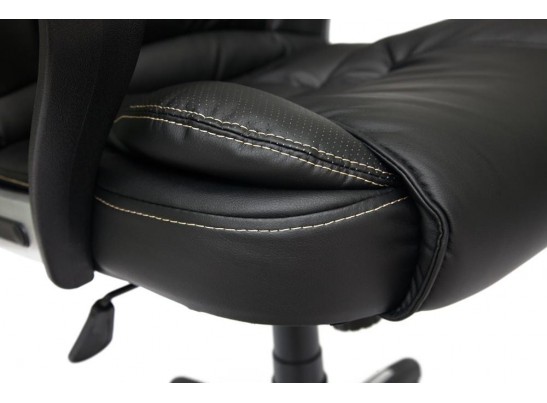 Кресло BARON (кожзам/черный/перфорированный) в Ростове-на-Дону